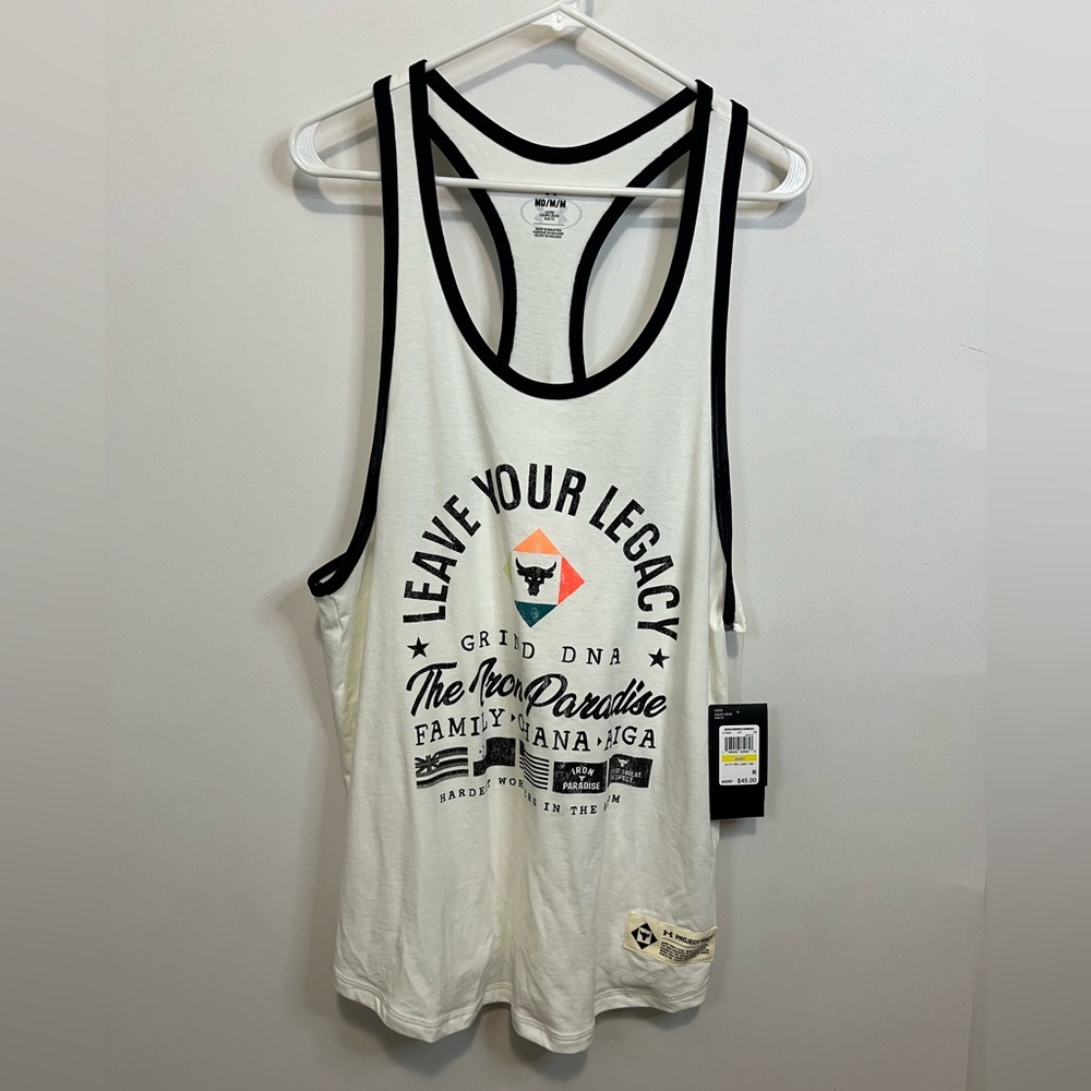 NWT Under Armour Project Rock stringer tank top. Size M.